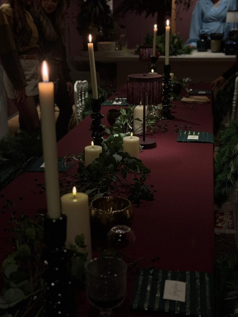 Zijden kerstkrans workshop