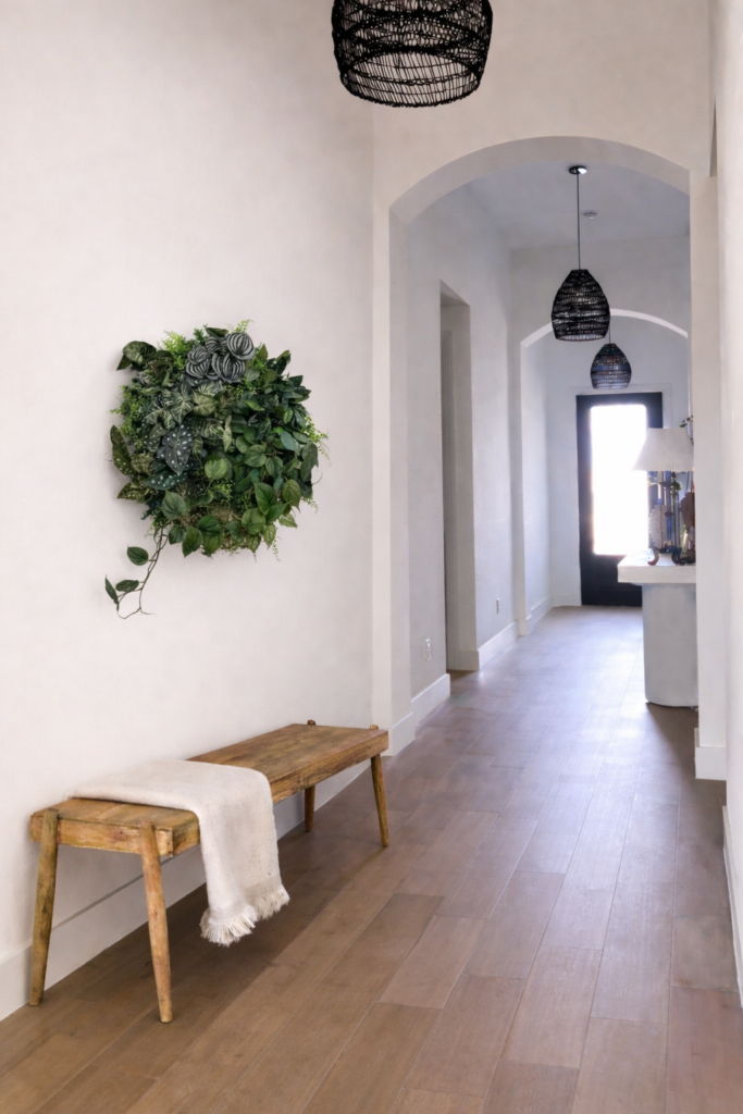 Moscircle mos aan de muur