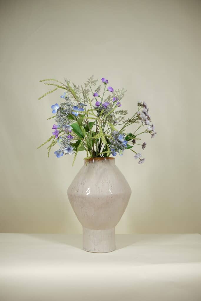 Zijden kunstbloemen boeket