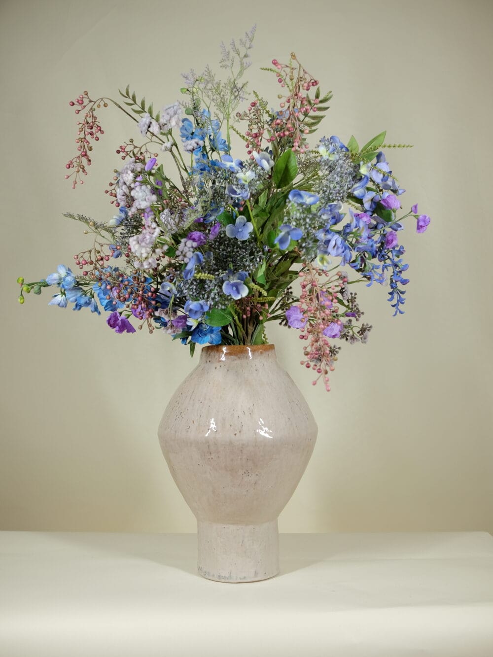 Kunstbloemen boeket blue wonder