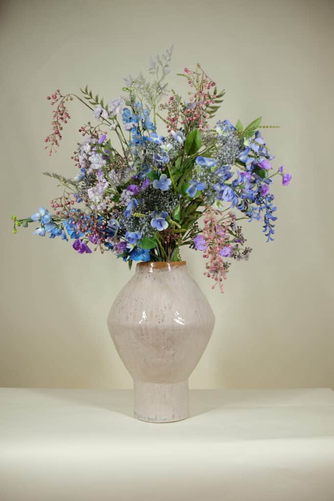 Kunstbloemen boeket blue wonder