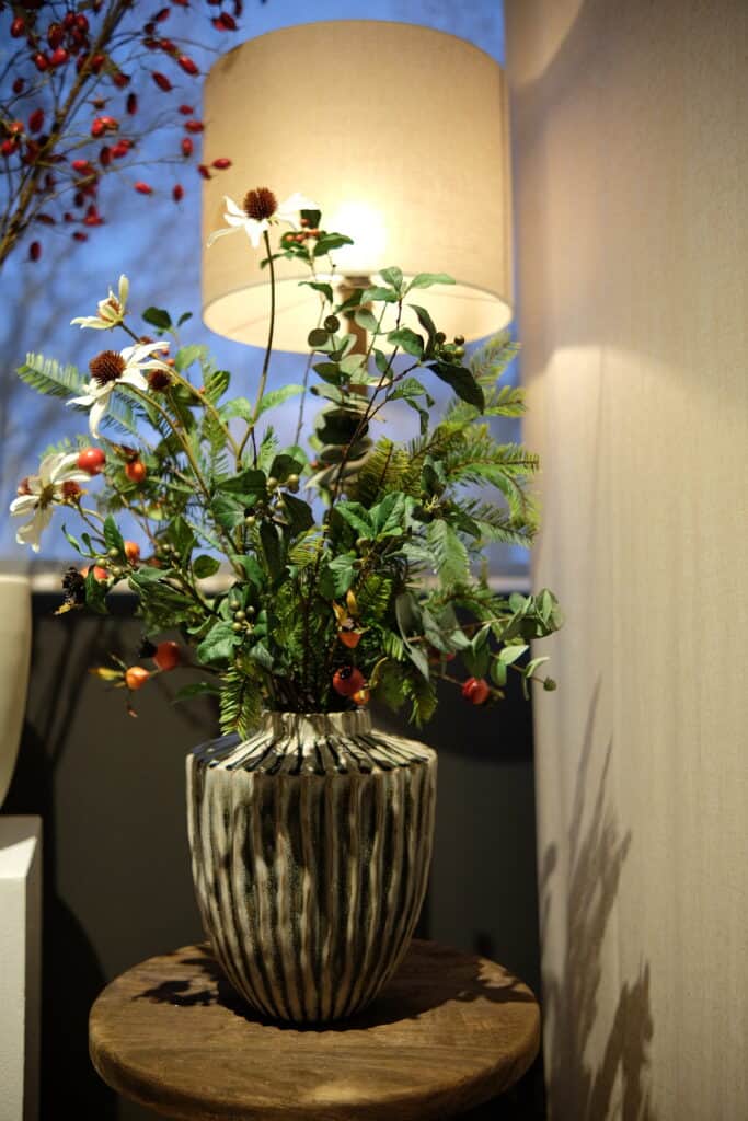 Zijden kerstboeket classic christmas