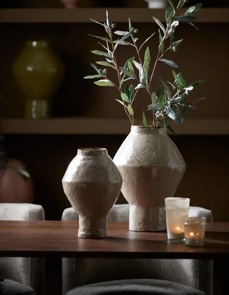 Vase Ø22,5x33 cm VASORA ceramics taupe