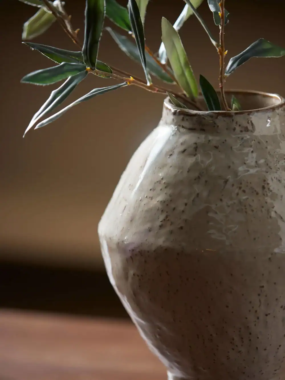 Vase Ø22,5x33 cm VASORA ceramics taupe