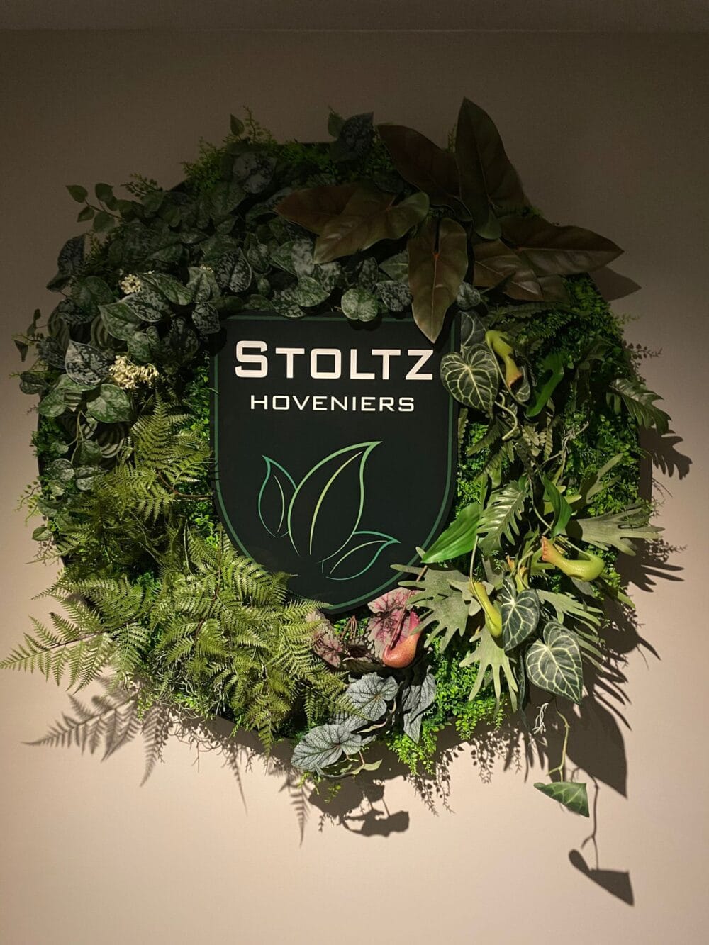 Mix groen paneel kunstplanten dia 110cm