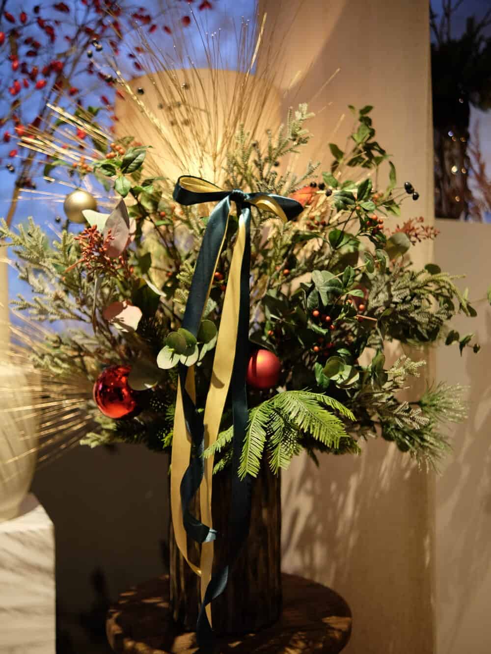 zijden kerstboeket Signature Christmas