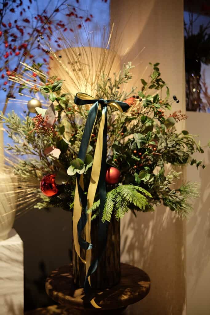 zijden kerstboeket Signature Christmas