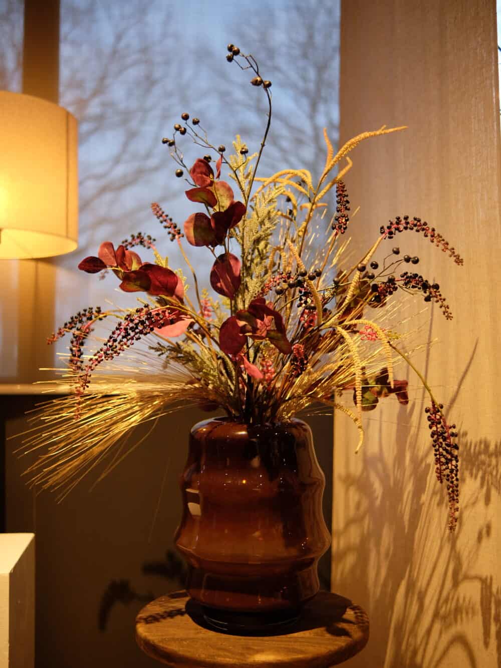 Luxe Zijden kerstboeket Pink Santa