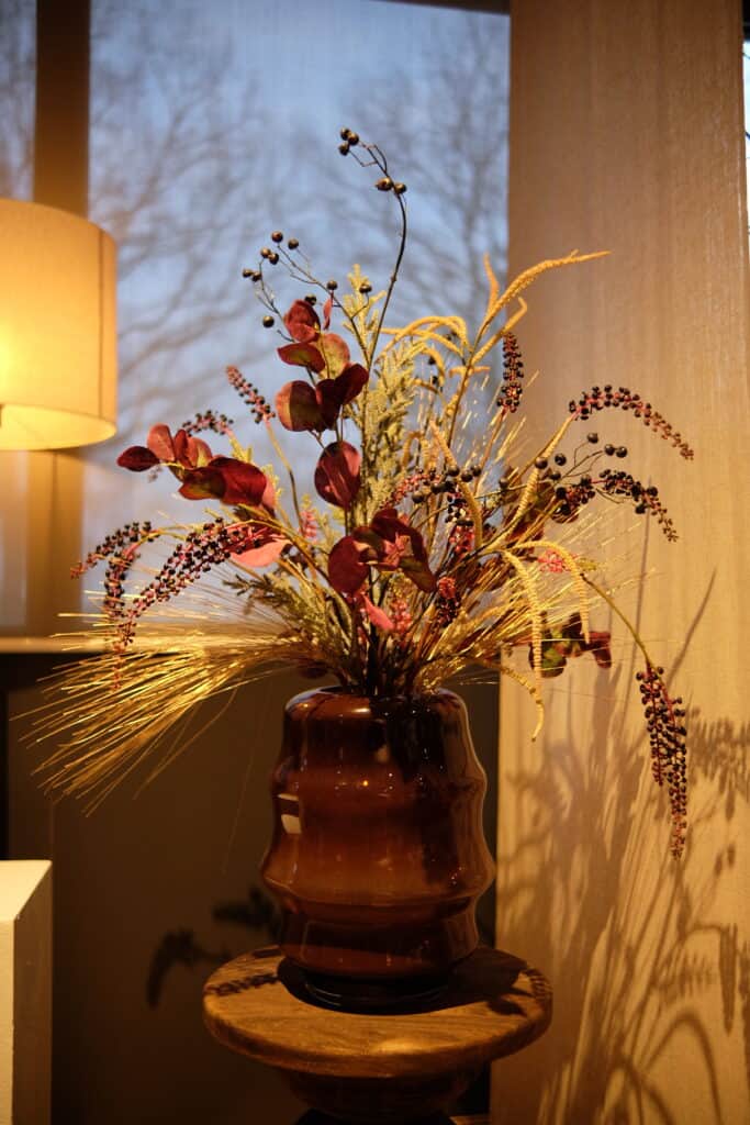 Luxe Zijden kerstboeket Pink Santa