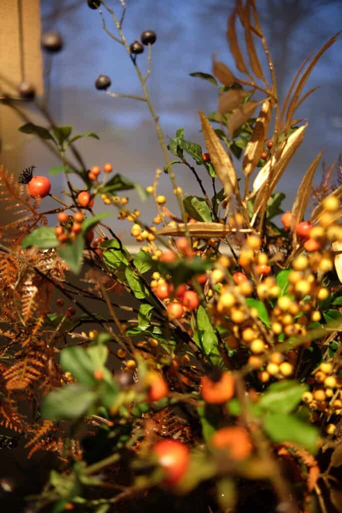 Luxe Zijden kerstboeket Berry Chique