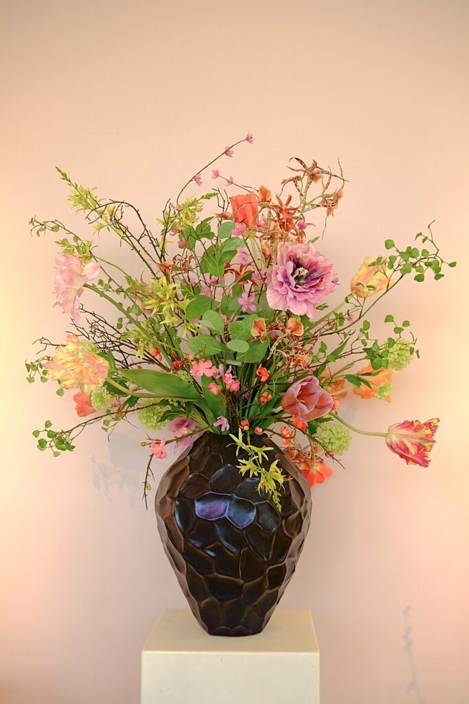 Kunst tulpenboeket Sophie's choice Violet