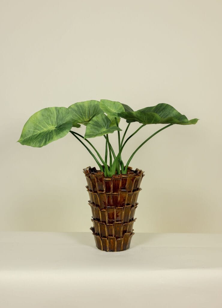 Kunstplant Alocasia real touch 60cm