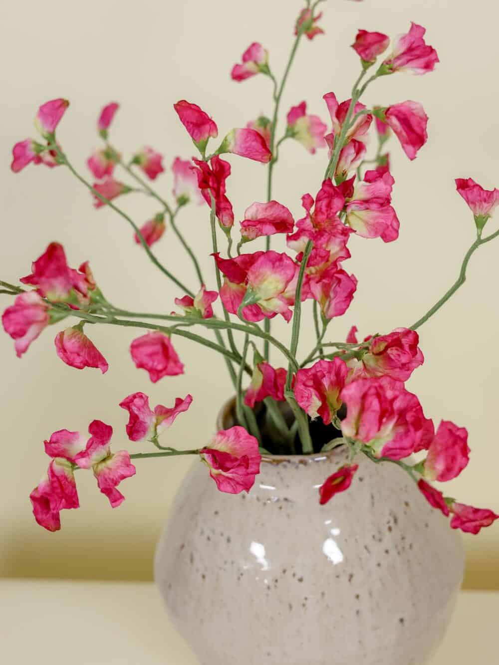 Zijden boeket Pronkerwt roze