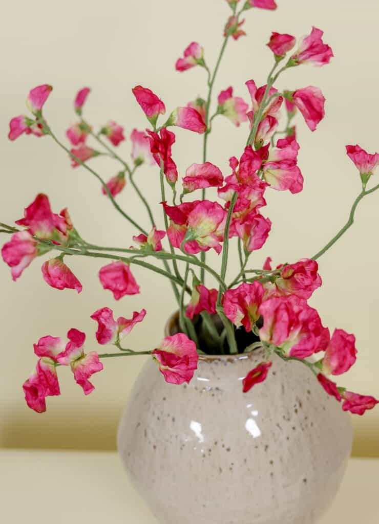 Zijden boeket Pronkerwt roze