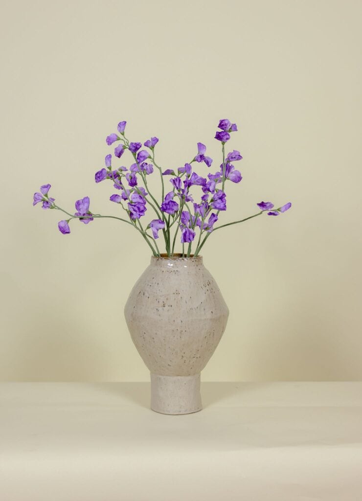 Zijden boeket Pronkerwt paars