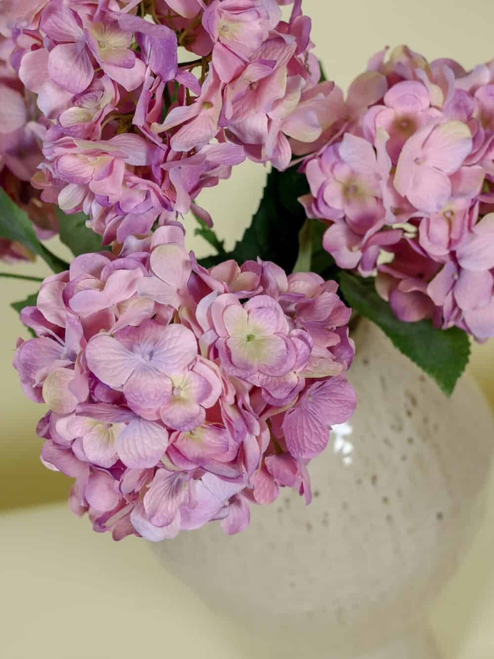 zijden boeket Hortensia paars