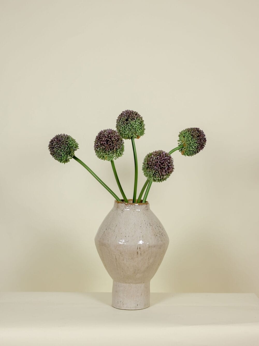 Zijden boeket Allium paars