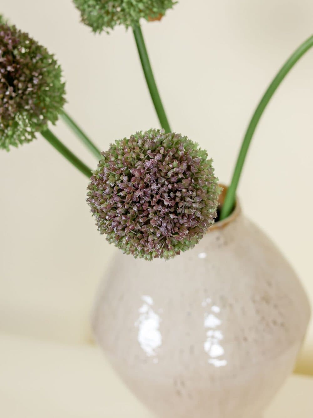 Zijden boeket Allium paars