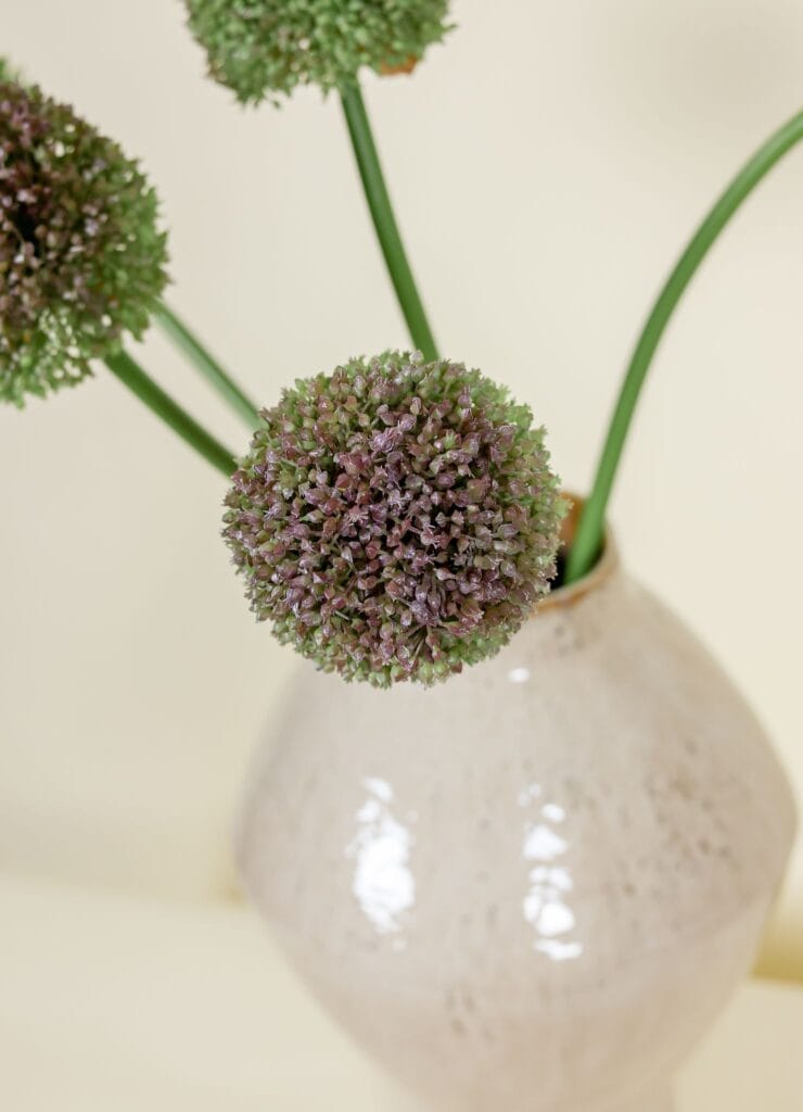 Zijden boeket Allium paars