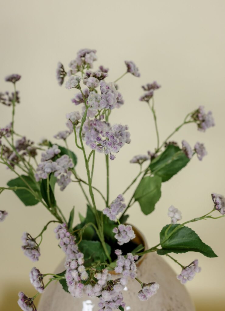 Zijden boeket Koninginnenkruid paars