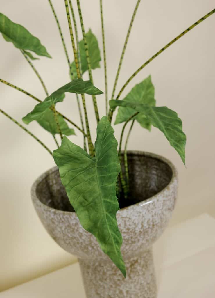 Kunstplant real touch Alocasia Zebrina 110cm