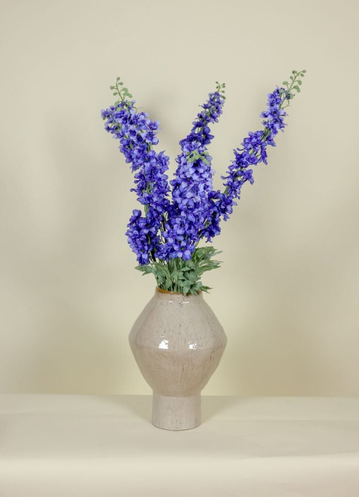 Zijden boeket Delphinium XL blauw