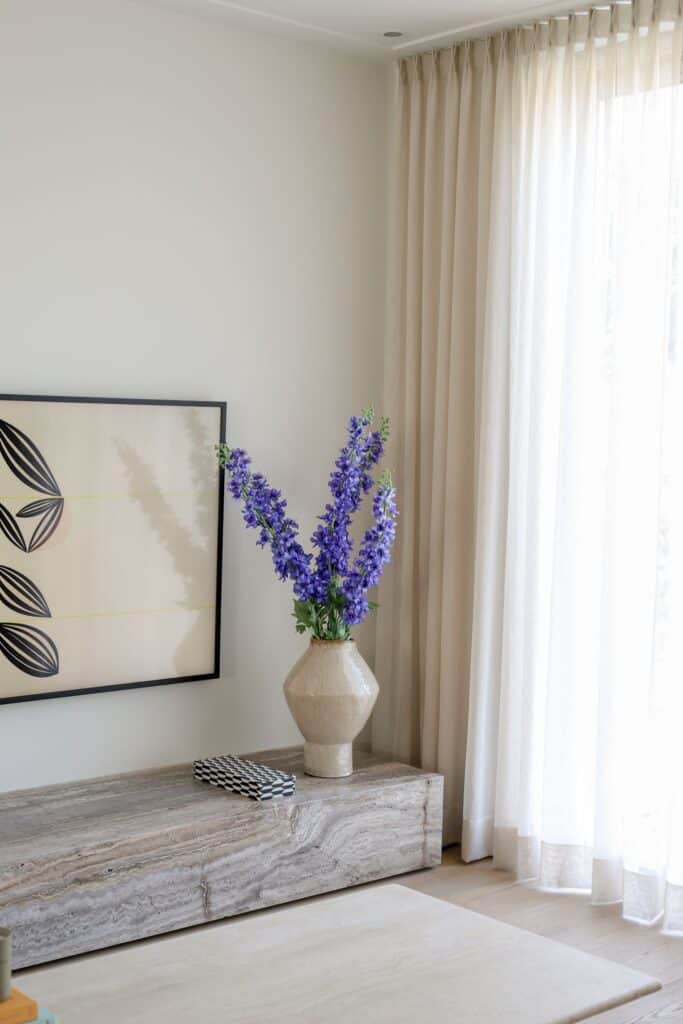 Zijden boeket Delphinium XL blauw