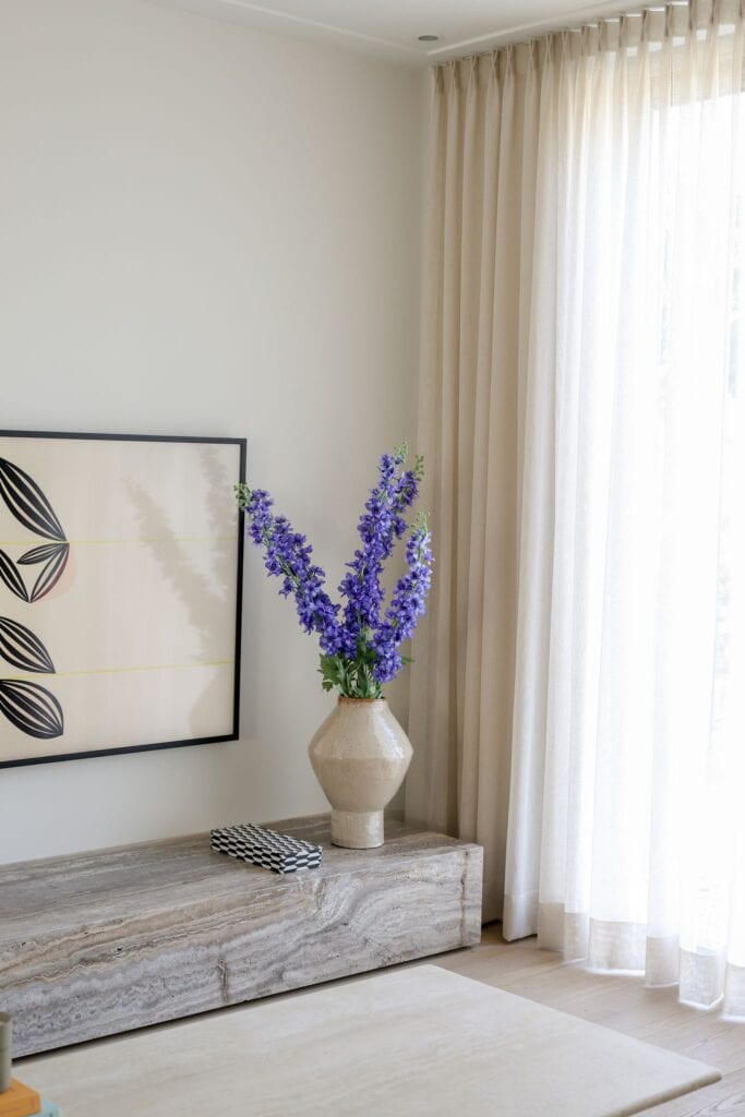 Zijden boeket Delphinium XL blauw