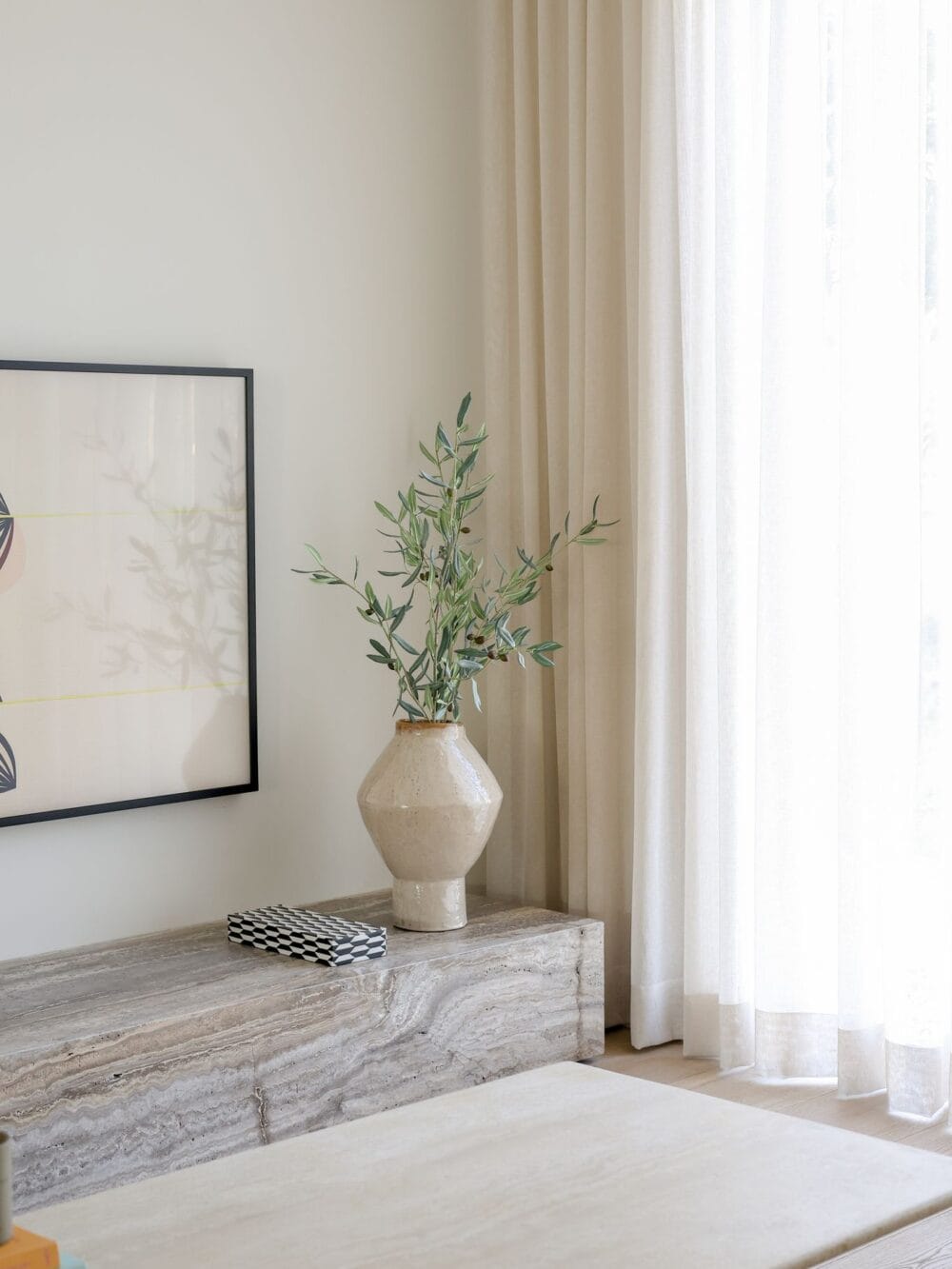 Zijden boeket Olijftakken