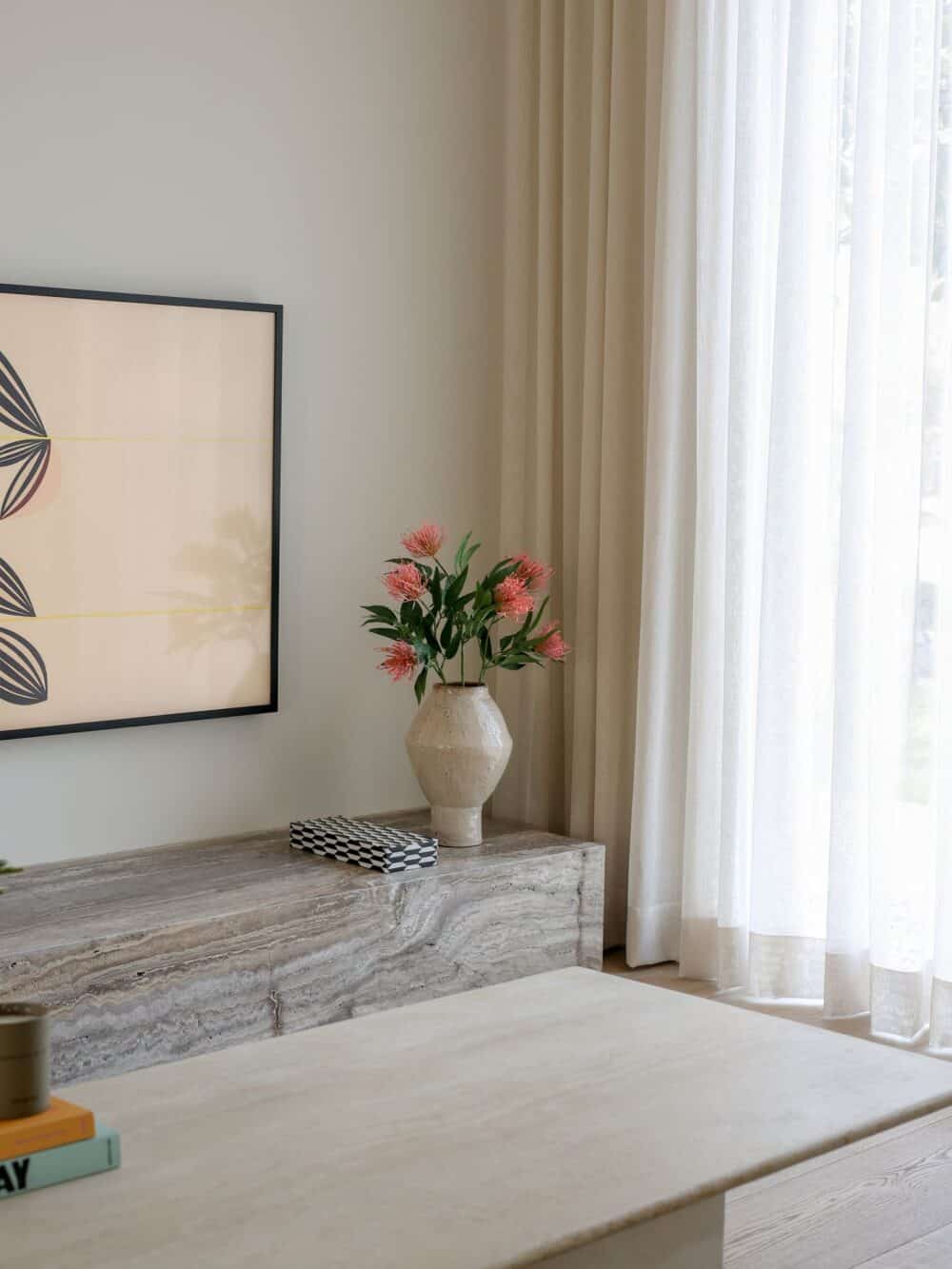 Zijden boeket Zilvereik roze