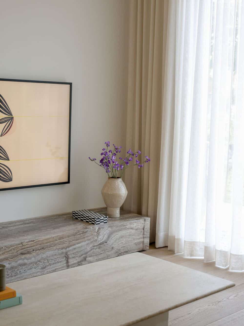 Zijden boeket Pronkerwt paars