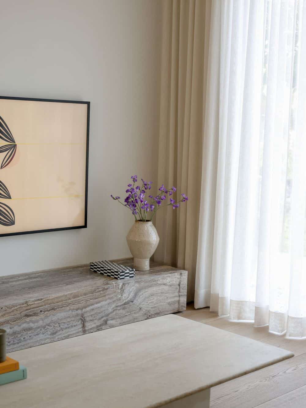 Zijden boeket Pronkerwt paars