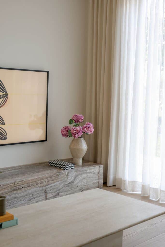 Zijden boeket Hortensia paars