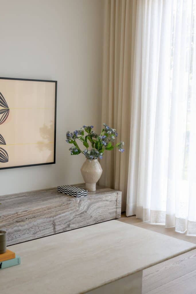 Zijden boeket Hortensia blauw