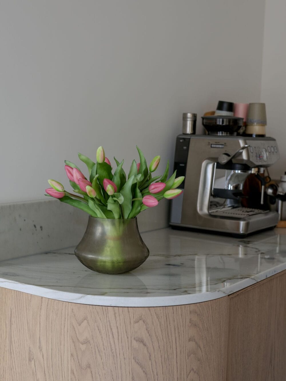 kunsttulpen boeket lila 30cm