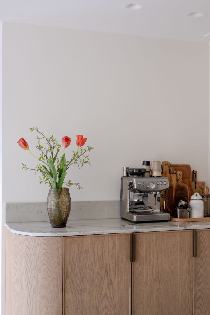 Kunst tulpenboeket oranje