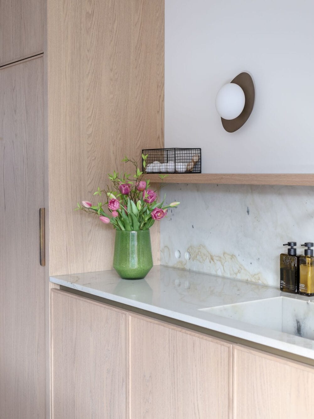 kunsttulpen boeket lila gemixt deluxe