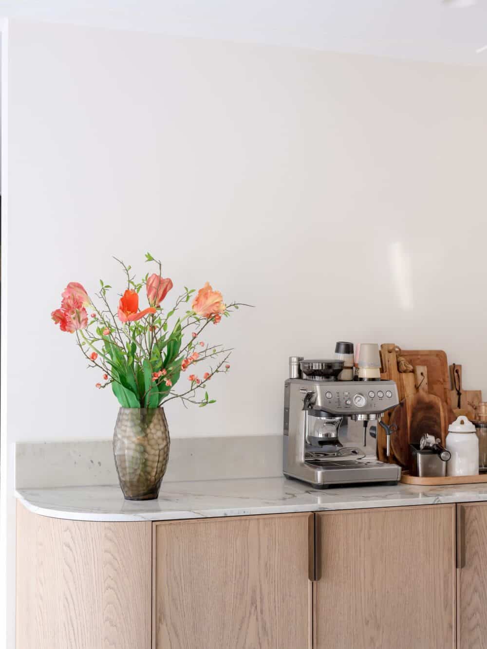 Kunst tulpenboeket oranje royaal