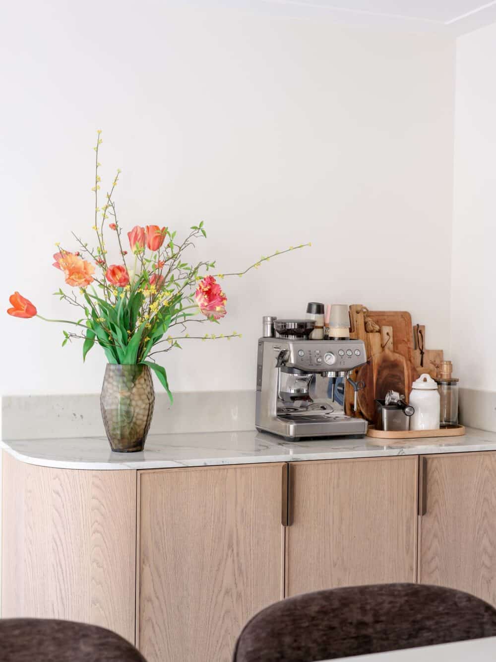 Kunsttulpenboeket oranje deluxe