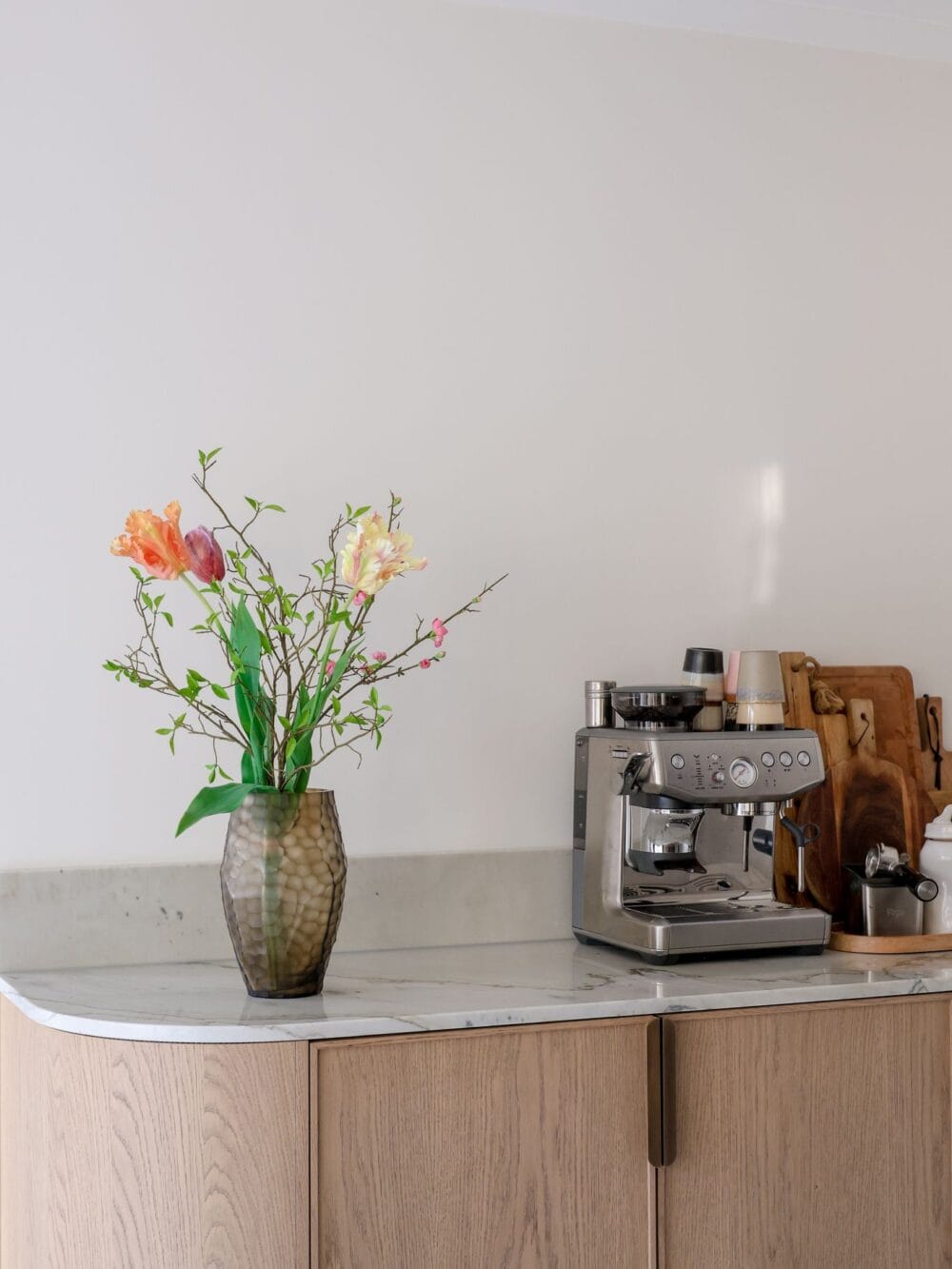 Kunst tulpenboeket Violet