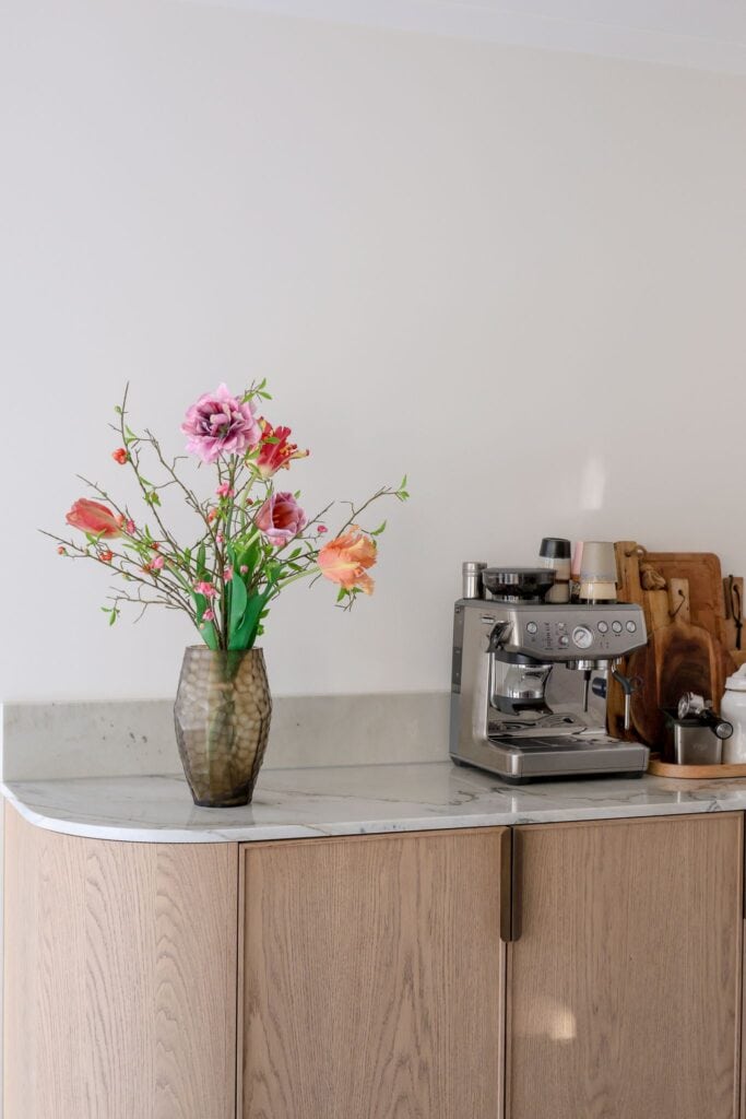 Kunst tulpenboeket Violet royaal