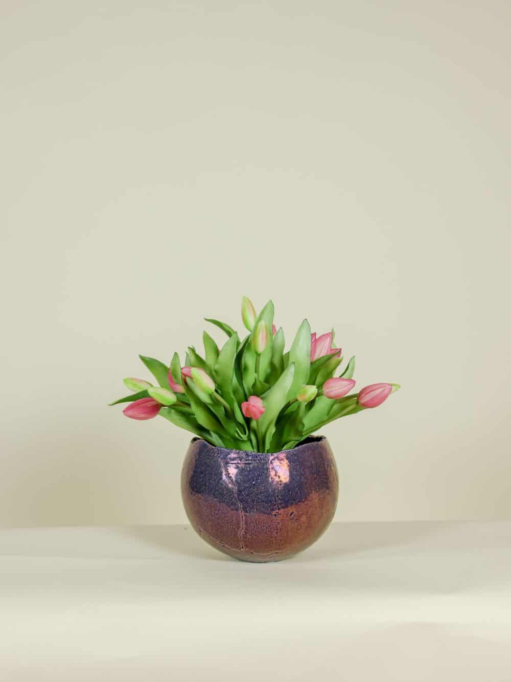 kunsttulpen boeket lila 30cm