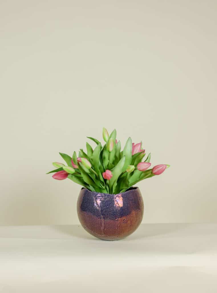 kunsttulpen boeket lila 30cm