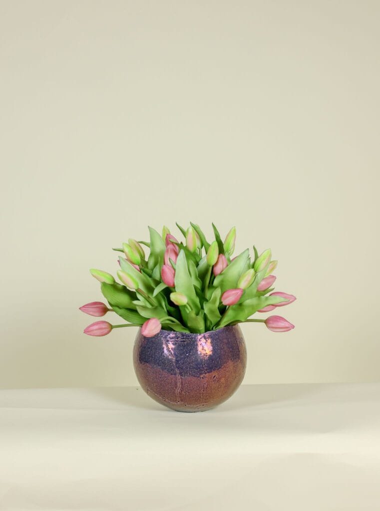 Kunsttulpen boeket lila 30cm deluxe