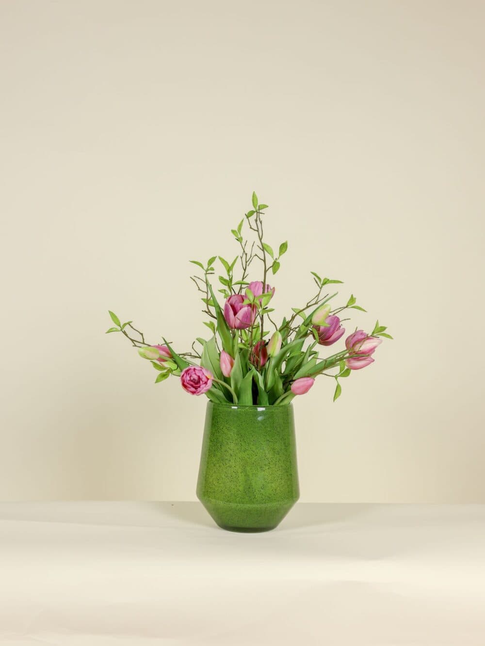 kunsttulpen boeket lila gemixt deluxe