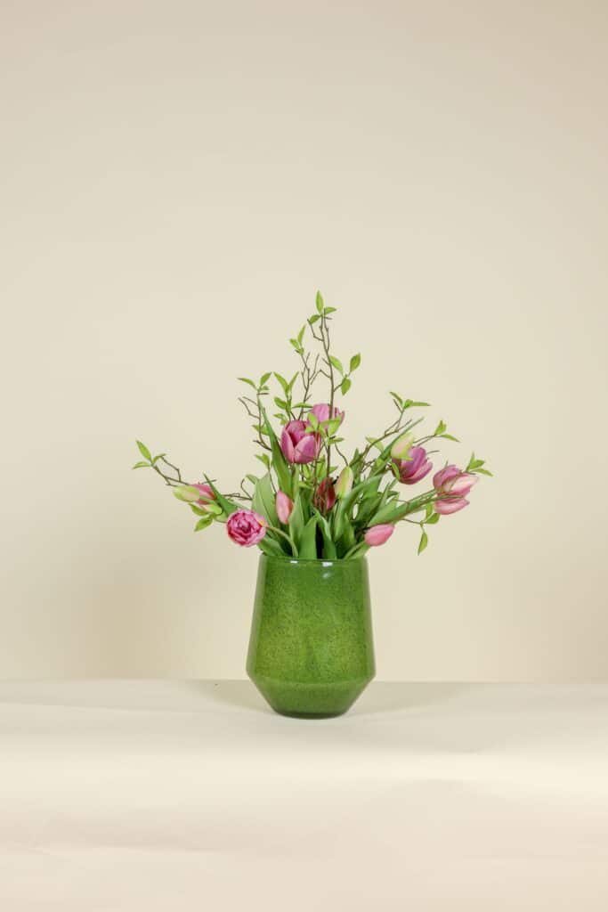 kunsttulpen boeket lila gemixt deluxe