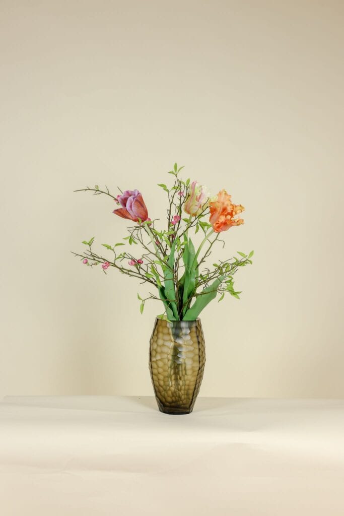 Kunst tulpenboeket Violet