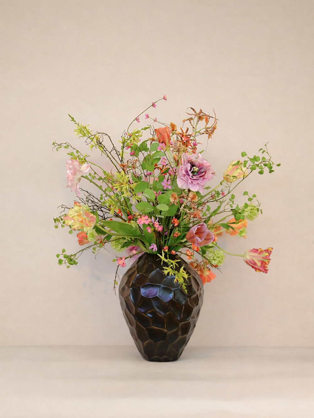 Kunst tulpenboeket Sophie's choice Violet