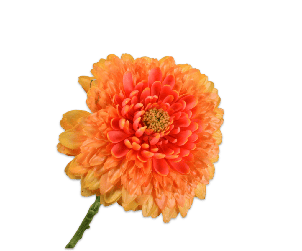 Gerbera steel oranje rt 60 cm