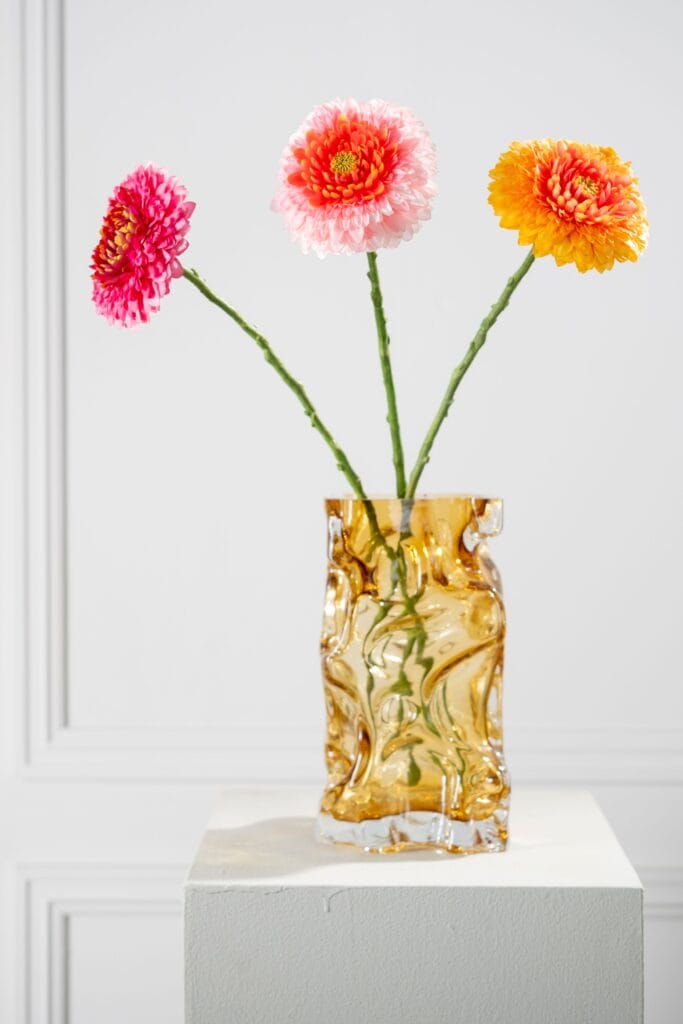 Gerbera steel oranje rt 60 cm